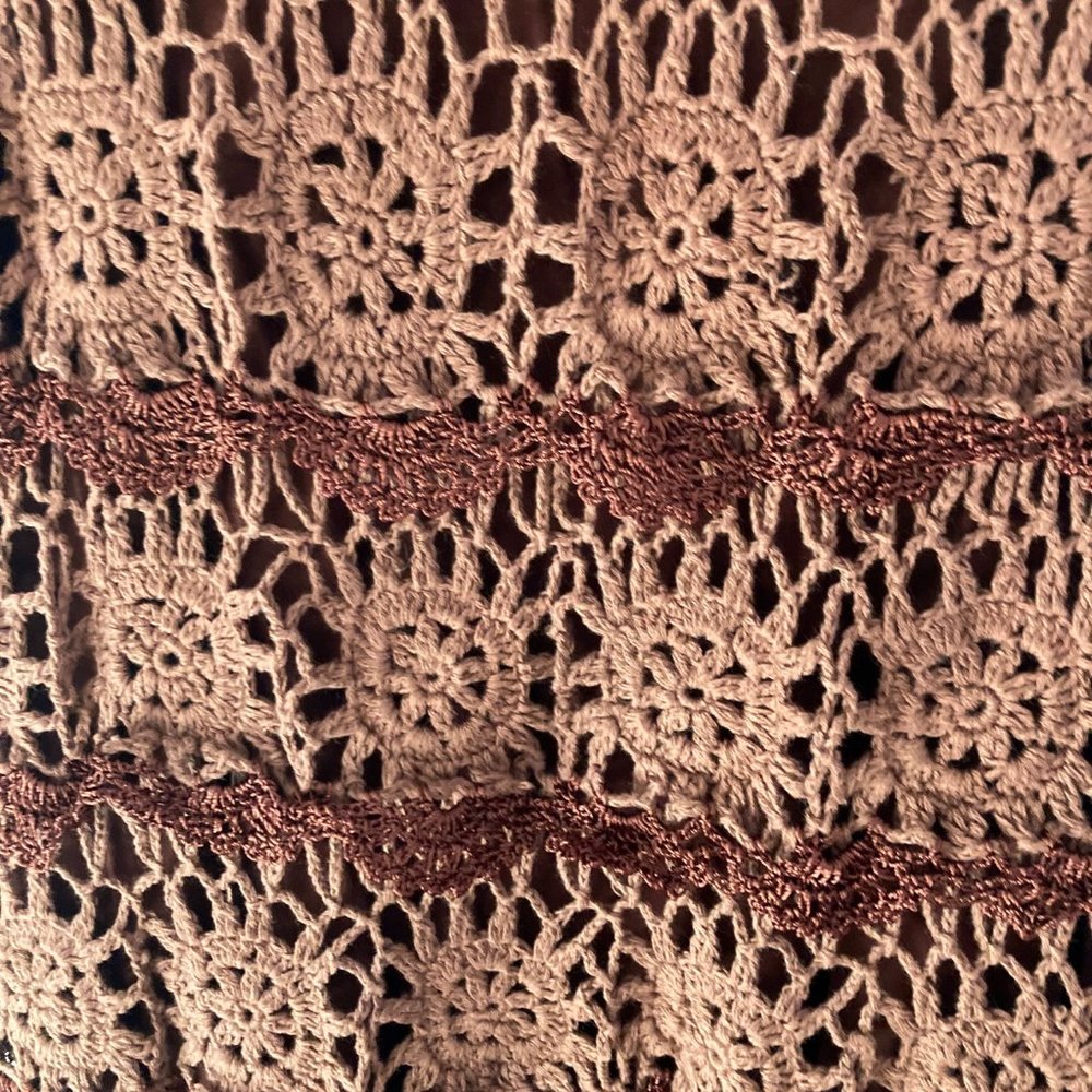 Boston Proper Off-Shoulder Tiered Crochet Dress - Picture 2 of 7